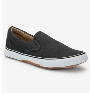 King Size Men's Black Slip-On Canvas Shoes, Brand New in Box